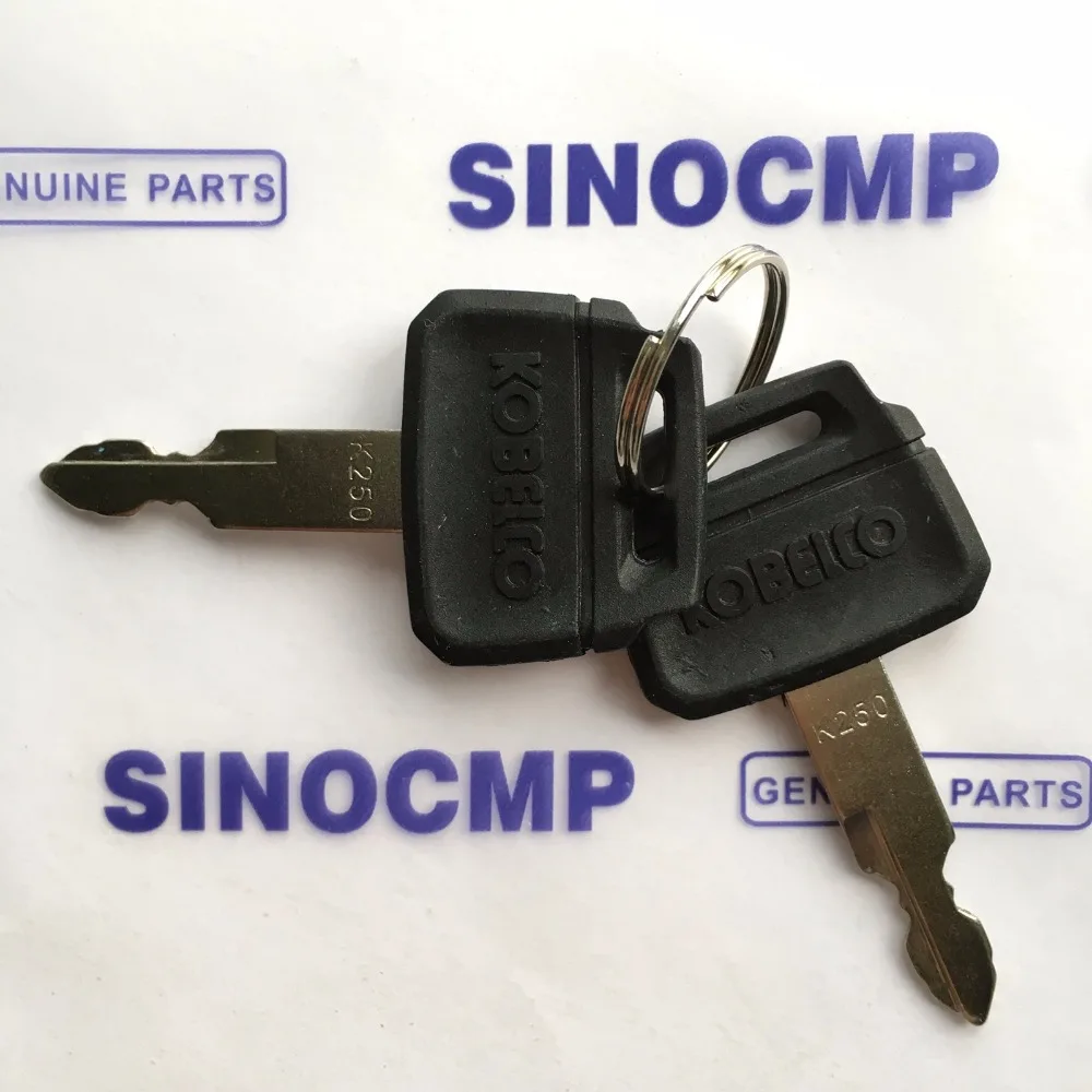 Ключ зажигания для экскаватора Kobelco 2 шт.|key for|key keykey ignition switch |