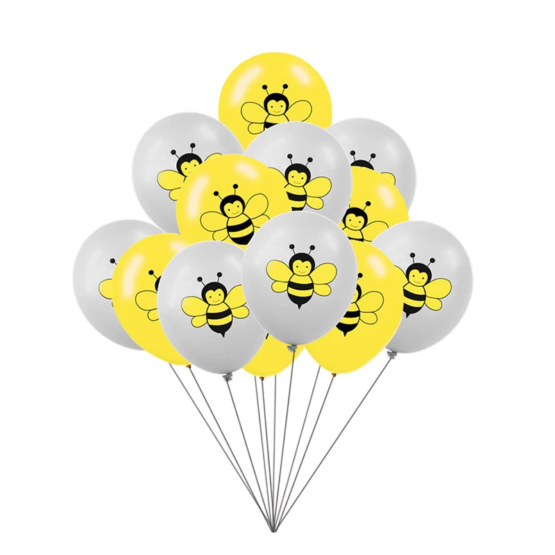 Leeiu 12 дюймов мультфильм животных пчела латексные шары Baby Shower детский день