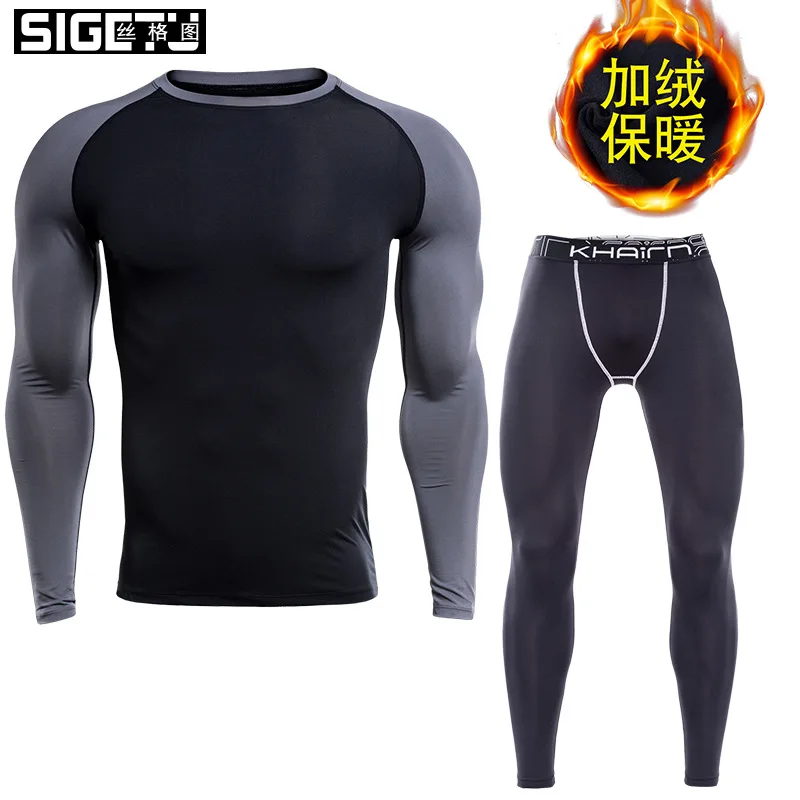 Мужской спортивный костюм футболка с короткими рукавами для спортзала набор