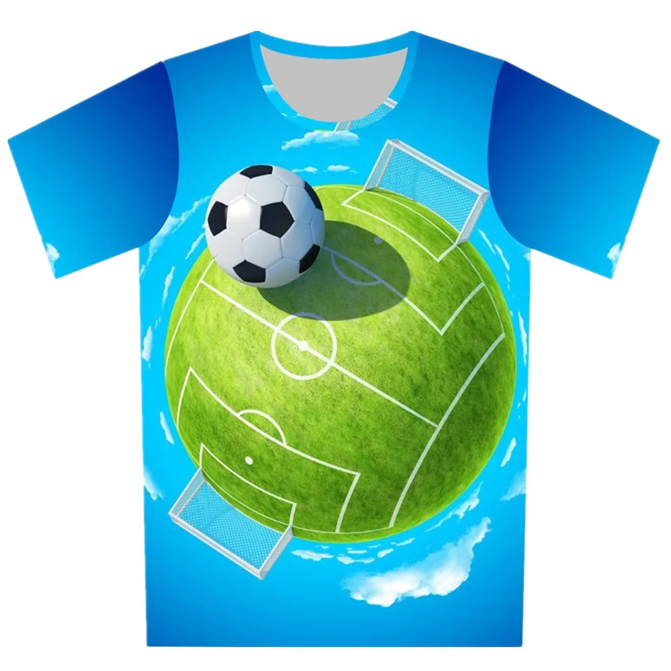 Новинка 2022 летняя детская футболка с 3D рисунком баскетбольной пули для мальчиков