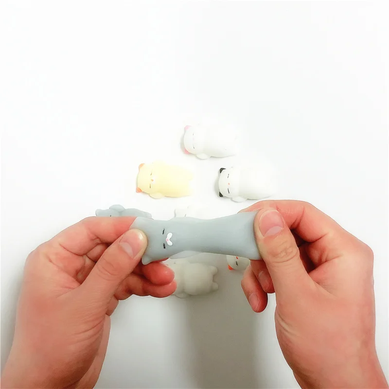 1pc Kawaii Collection Squishy Cat Squeeze Healing Fun Kids Toy Stress Reliever Decor Squishys Gift Anti Toys | Игрушки и хобби