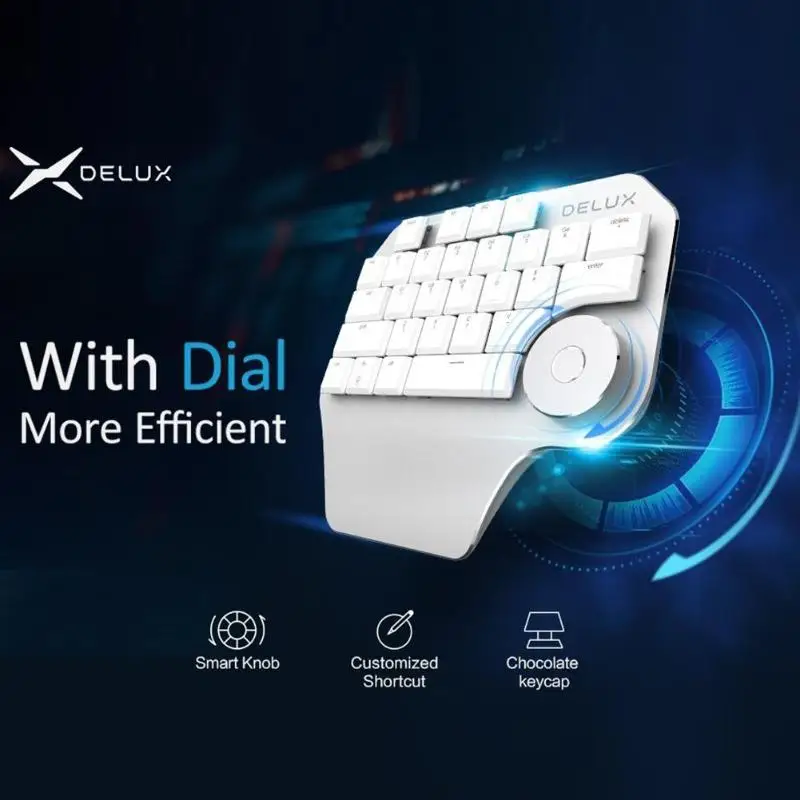 Delux T11 Клавиатура проводная клавиатура подсветка дизайн механическая клавиатура рисунок клавиатура для Wacom Windows Mac дизайн программного обеспечения