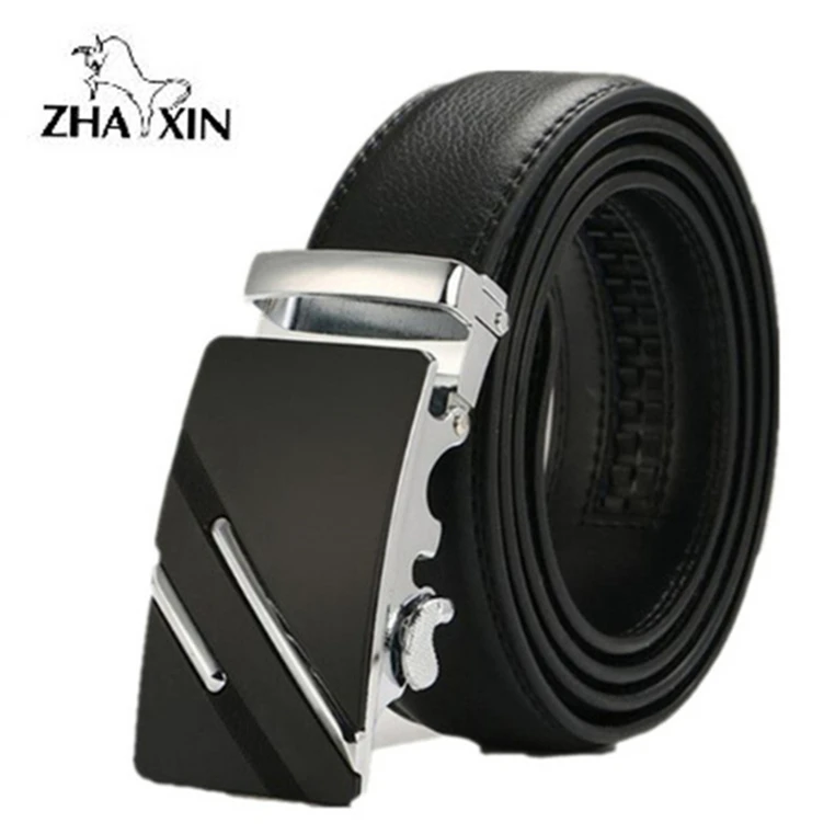 Мужские ковбойские ремни из 100% натуральной кожи с автоматической металлической