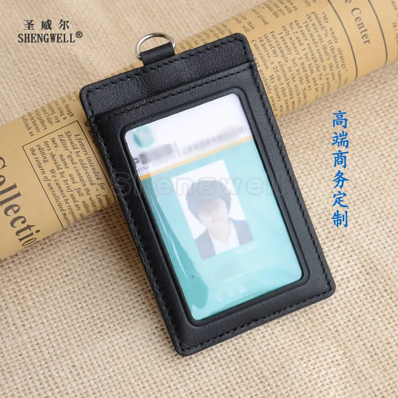 2 сторонняя держатель значка из натуральной кожи с принтом медсестры сотрудник