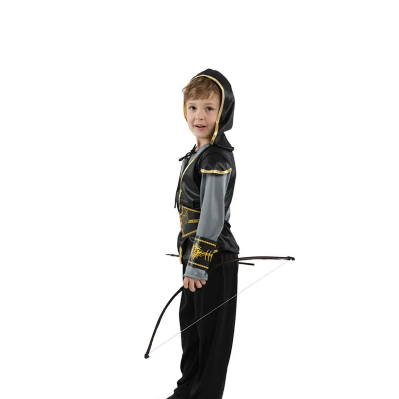 Костюм индийского принца для мальчиков; Детский костюм охотника на Хэллоуин; вечерние карнавальные костюмы на Хэллоуин