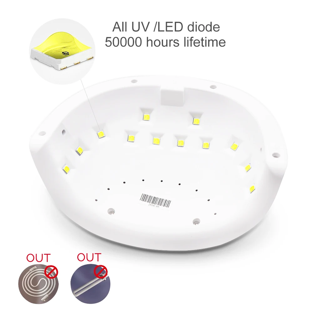 УФ Сушилка для ногтей светодиодный Гель лак сушилка 24 Вт профессиональные