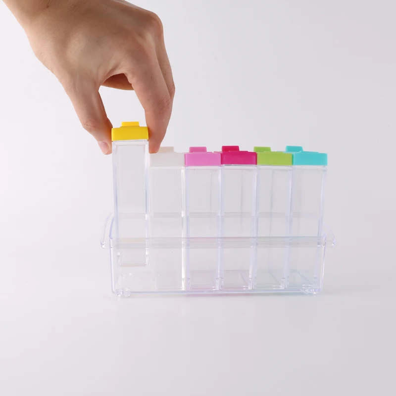 Специй банку приправы может сахарница прозрачный красочные крышкой коробке 6