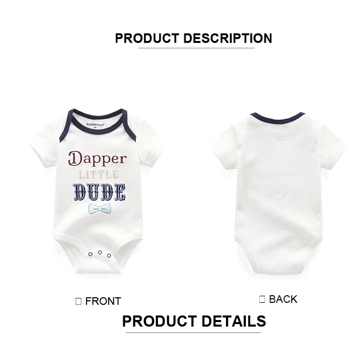 6 шт./партия, летний короткий рукав для новорожденных, детские комбинезоны, хлопковый комбинезон для малышей 0-12 месяцев, одежда для маленьких девочек и мальчиков, ropa bebe