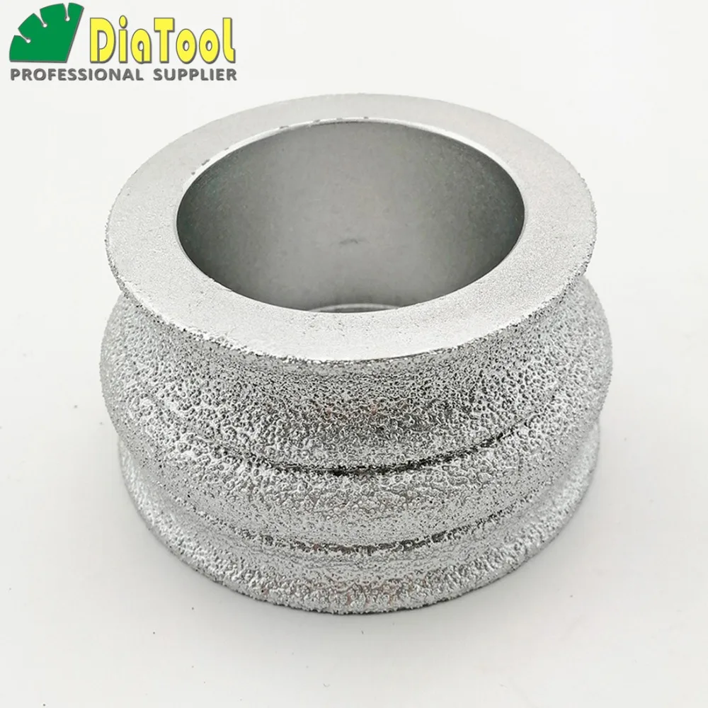 Diatool Dia75mmX40mm diamond профиль Шлифовальный круг для камня ВАКУУМНОЙ ПАЙКИ DIAMOND