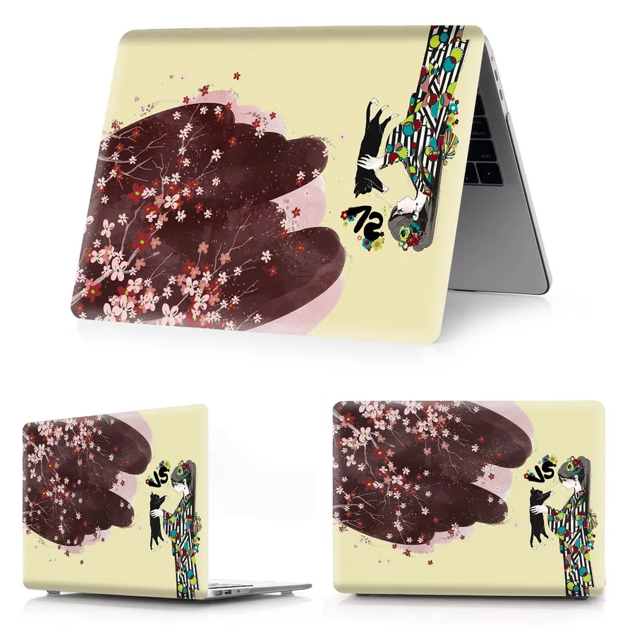 kimono-h13 Чехол для ноутбука с цветной печатью для Macbook Air 11 13 Pro retina 12 13 15 дюймов цвета Сенсорная панель Pro 13 15 или Air 13 кимоно - Цвет: kimono-h13
