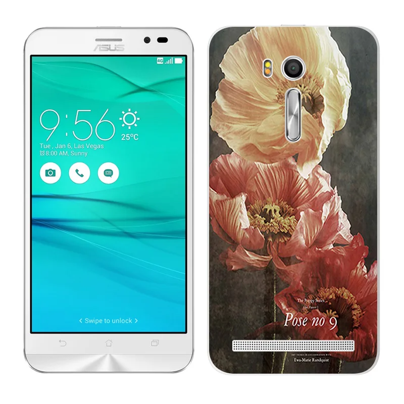 Чехол для Asus Zenfone Go ZB552KL мягкие чехлы телефонов из ТПУ чехол красивые силиконовые