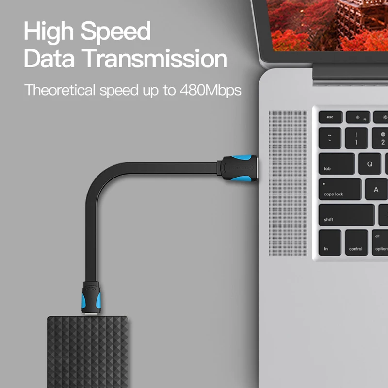 Vention Mini USB кабель к передачи данных для быстрой зарядки сотового телефона