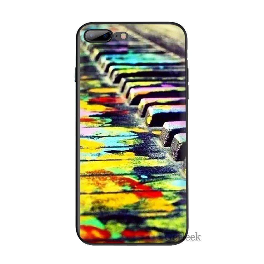 Чехол для телефона с клавишами пианино подарок любителей музыки iPhone 11 Pro Max 6 6S 5 5S SE