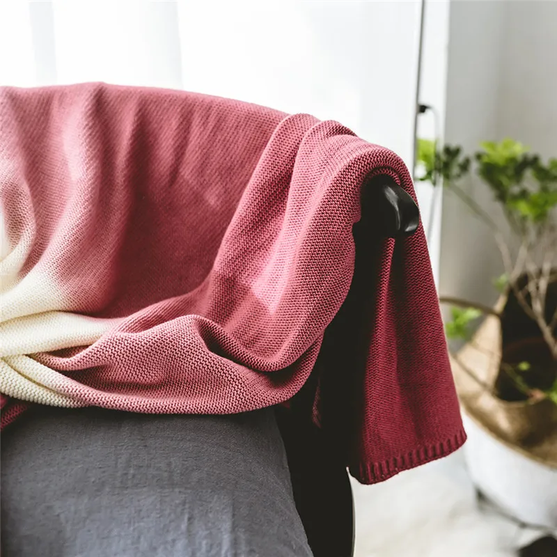 Cobertor трикотажные Одеяло для кровати хлопка бросить самолет путешествия пледы