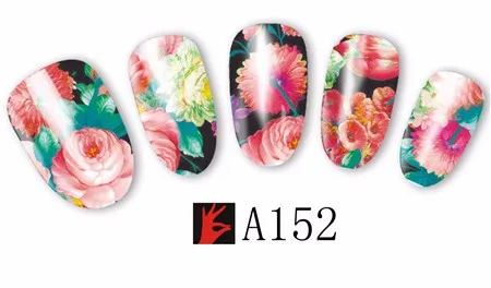 Сладкий тренд 48 листов цветок/леди Водные Наклейки для ногтей переводные наклейки для ногтей Красота Полный Обертывания маникюр декор LAA145-192