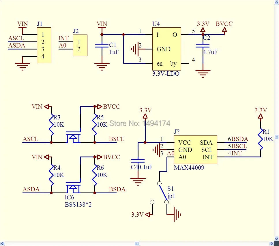 Промышленный датчик освещения WQScos Q8S 51 MAX44009 I2C цифровой с инфракрасным и УФ