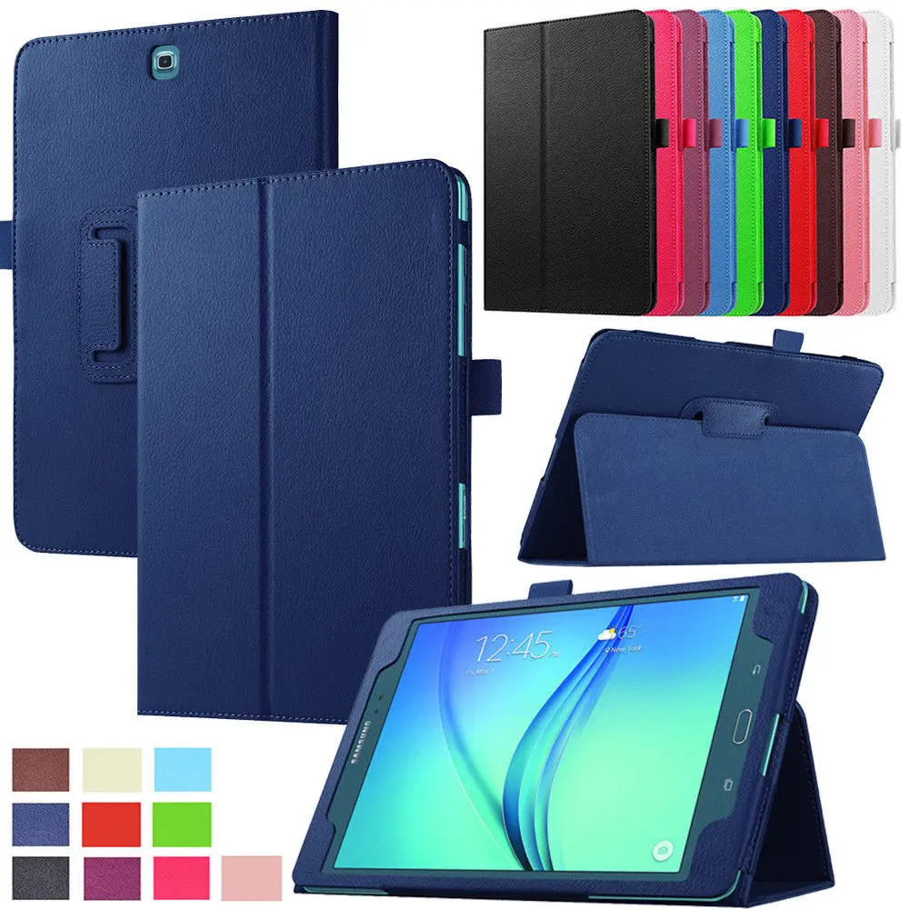 Для Samsung Galaxy Tab E 9.6 T560 T561 Планшеты случае Одежда высшего качества смарт PU кожаный
