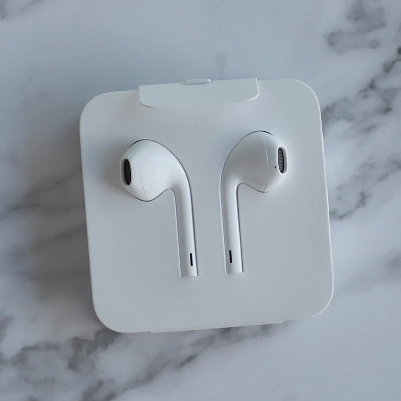 Apple EarPods с штепсельная вилка и микрофон. Оригинальные наушники для iPhone7 | 7s8 8p X iPad