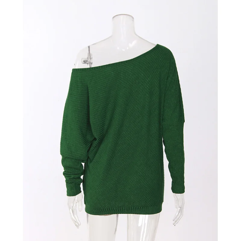 Новый осенний свитер для повседневной носки Для женщин рукав летучая мышь