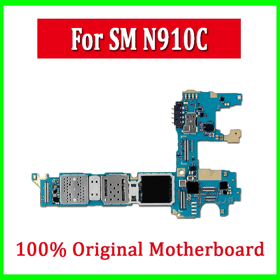 Оригинальная разблокированная материнская плата для Samsung Galaxy Note 4 N910C европейская