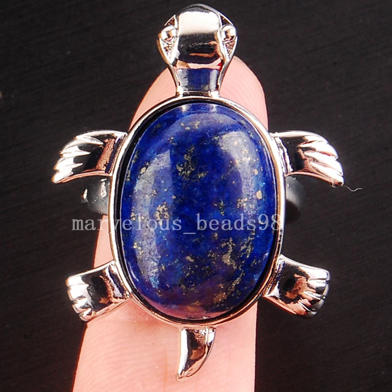 Бесплатная доставка красивые ювелирные изделия натуральный Лазурит черепаха