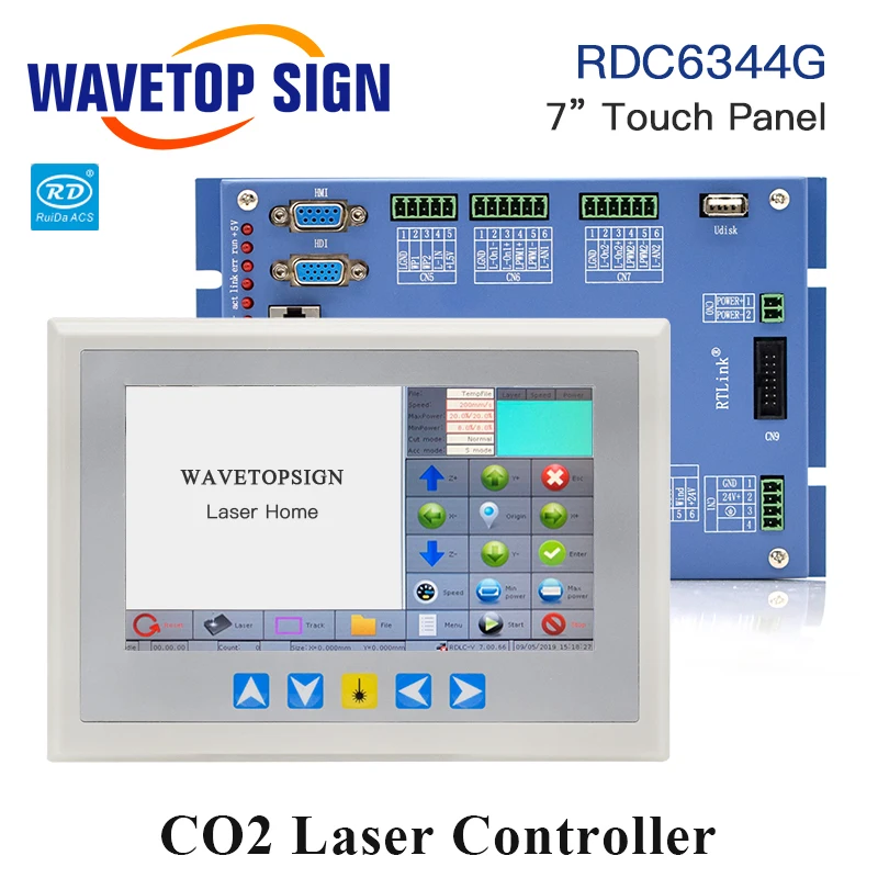 Ruida RDC6344G " сенсорная панель лазерная машина контроллер системы для Co2 Лазерная гравировальная и режущая машина
