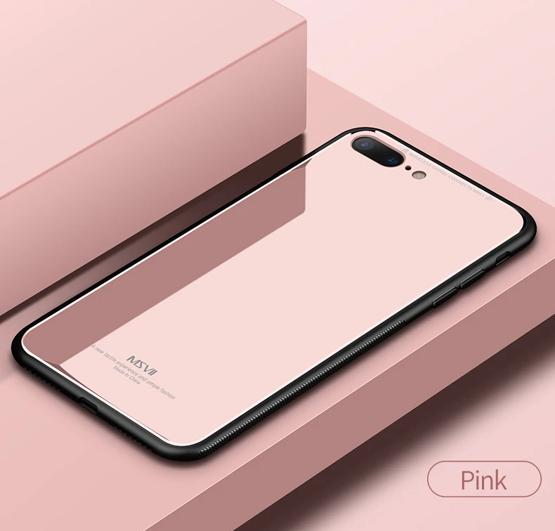 MSVII для iPhone 8 чехол стекло Coque для Apple iPhone 7 7 plus чехол силиконовая рамка+ Зеркальное стекло крышка для iPhone 8 plus чехол s