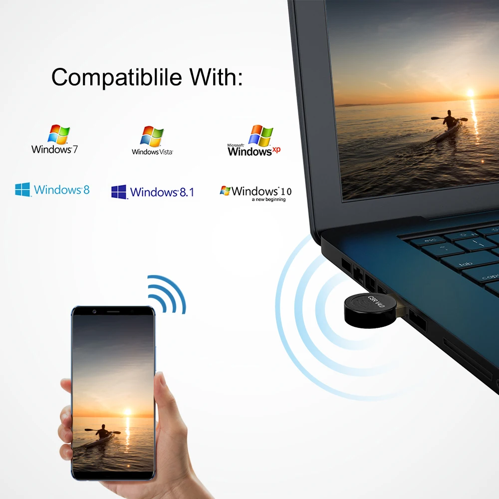 Suntrsi беспроводной Bluetooth для ПК или ноутбука usb bluetooth 4,0 bluetooth адаптер bluetooth ключ приемник для 10/8/XP/Vista