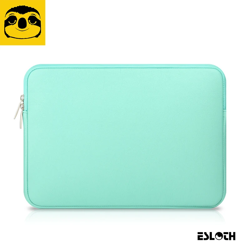 ESLOTH Green искусственная кожа водонепроницаемые сумки для ноутбука чехлы ноутбуков