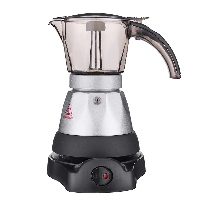1psc coffee maker 4 чашки 2 шт. электрическая Кофеварка Эспрессо Кофе создатель машины Кофеварка гейзерная Кофеварка заварник Кофе производителей с Кофе Pad - Цвет: 1psc coffee maker