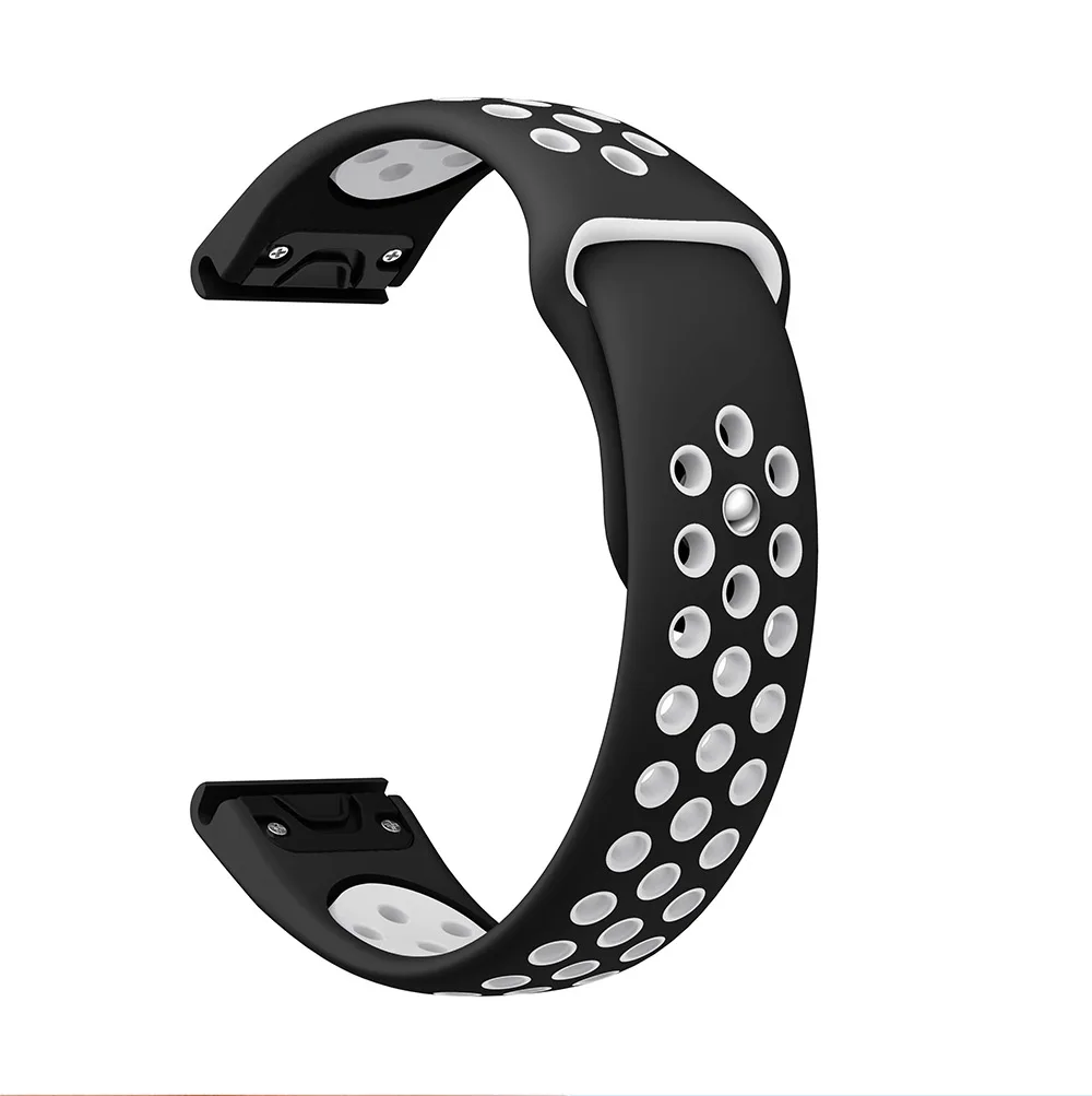 Мягкий спортивный силиконовый ремешок для часов Garmin Fenix 5 Plus Fenix5 MARQ 22 мм|Ремешки