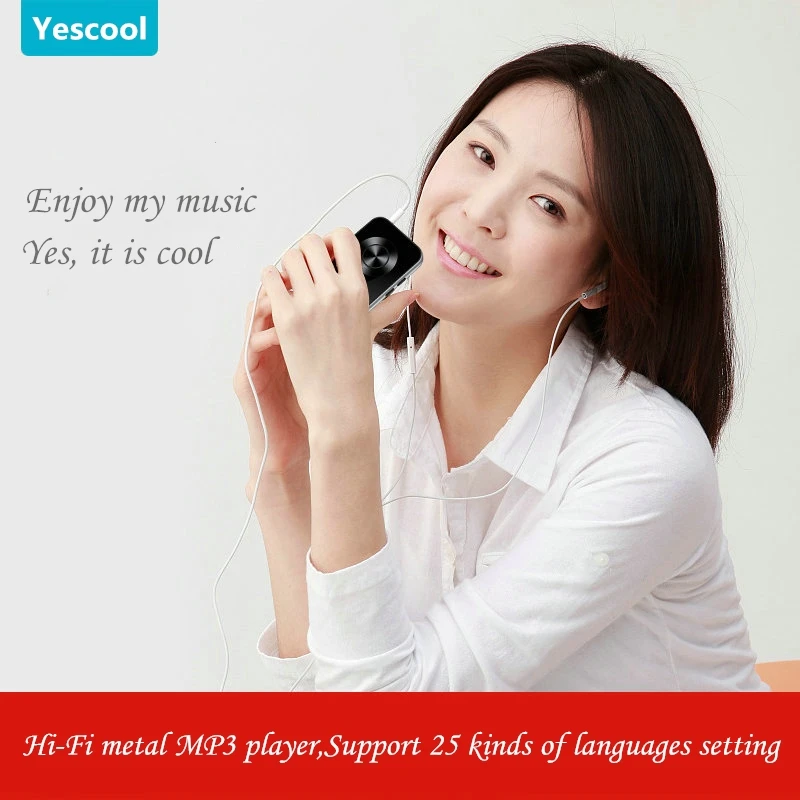 Yescool 1,8 дюймов Bluetooth hifi MP3 плеер с динамиком электронная книга FM радио Диктофон без потерь Музыкальный плеер мини Спорт walkman