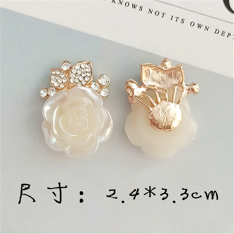 New 30Pcs rose diamond alloy button / buckle embellishment DIY hair accessories headband | Дом и сад
