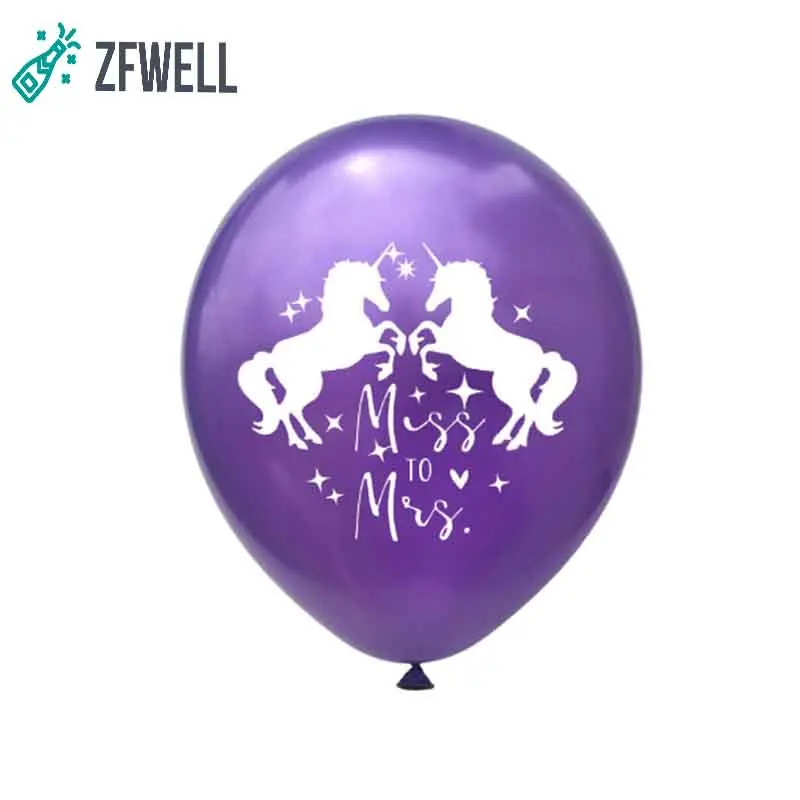 ZFWELL 10 шт./лот 12 дюймов Единорог латексный воздушный шар для свадьбы дня рождения
