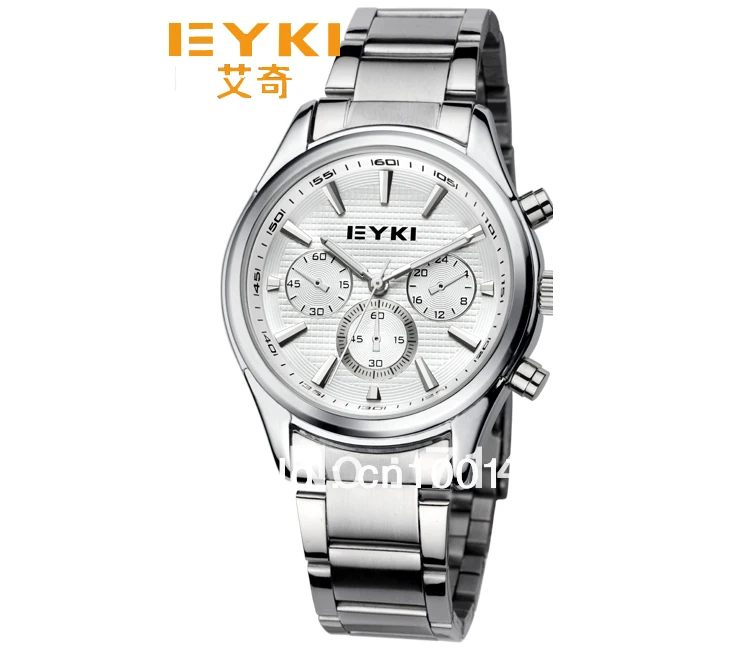 2013 Freee shipping Brand EYKI men watch Fshion casual Quartz watches steel strip wristwatches with gift box EET8581AG/L | Наручные часы