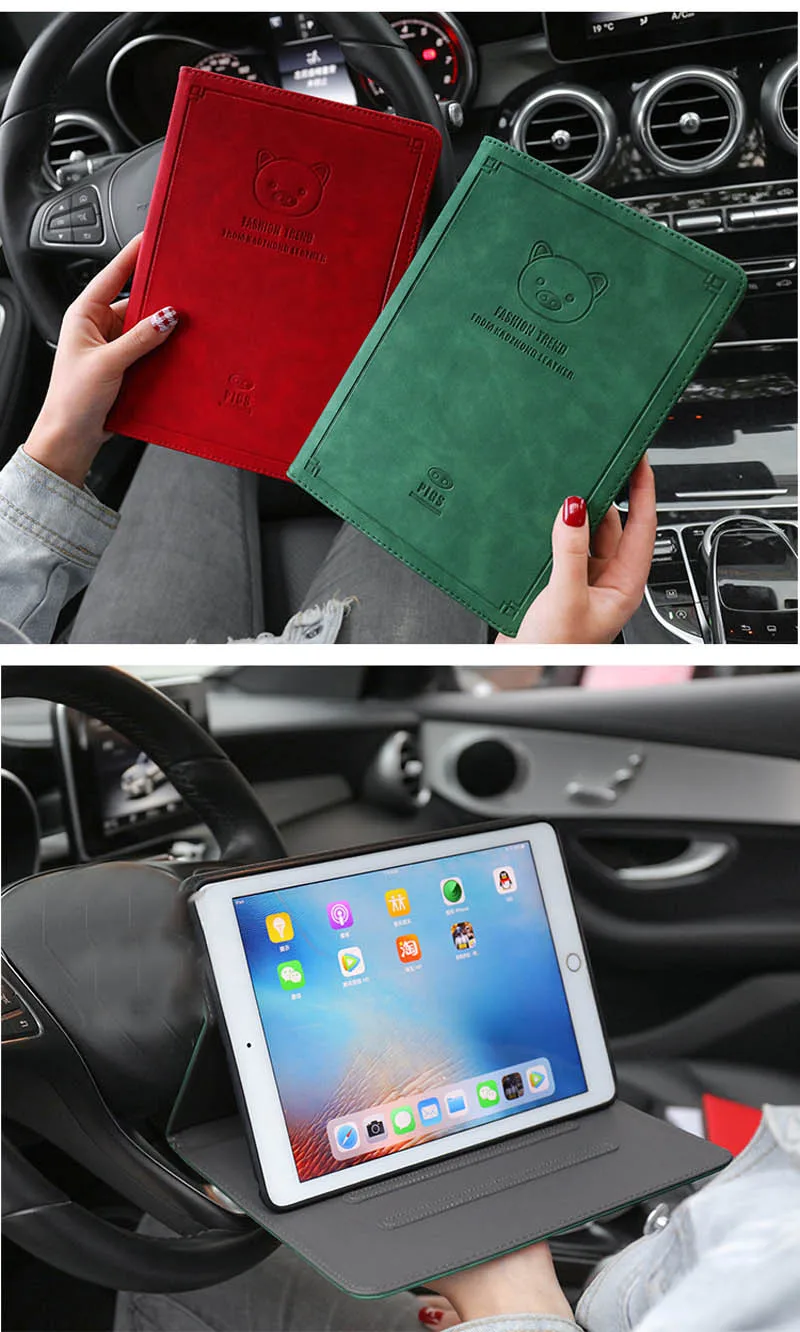 Для ipad pro 11 чехол с милой собачкой поросенком противоударный чехол-книжка для ipad pro 11 Магнитный откидной чехол с функцией автоматического сна/пробуждения чехол