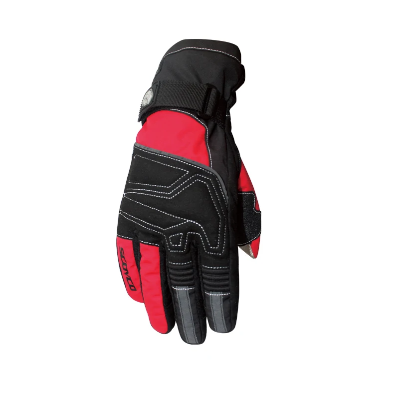 Зимние мотоциклетные перчатки Scoyco M-30 Guantes для мотокросса, спортивные теплые мужские и женские Светоотражающие теплые перчатки для езды