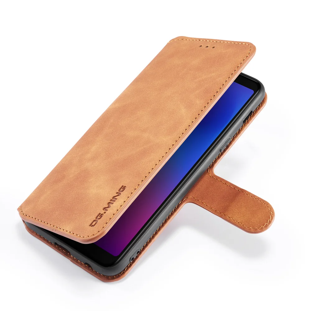 Кожаный чехол книжка для Samsung Galaxy Jean A6 Plus J8 2018 +|Чехлы-портмоне| |