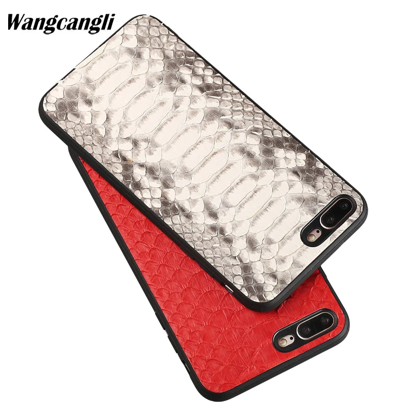 Wangcangli Luxury python skin all-inclusive phone case for iPhone 7 plus New 5 5s 6 6s 8 |