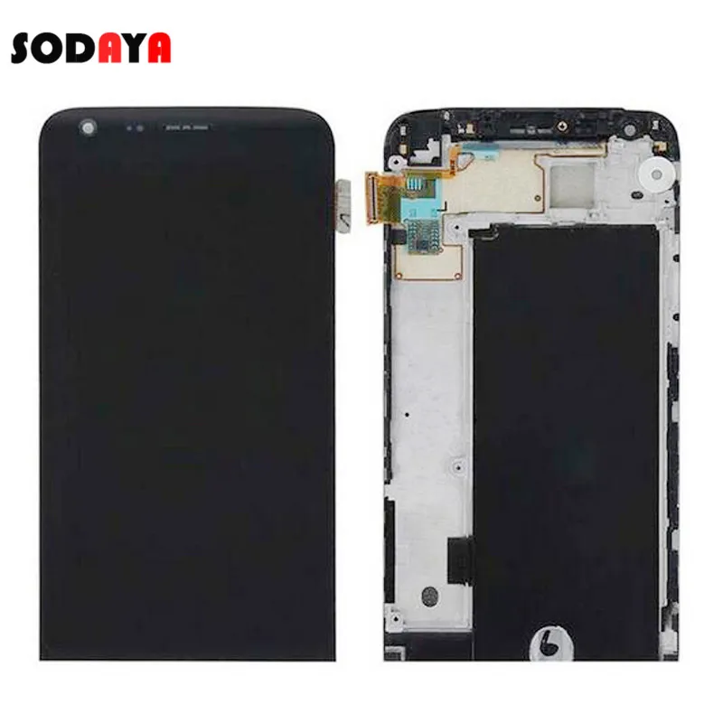 Для LG G5 LCD сенсорный экран с рамкой H850 H840 H860 запасные части Бесплатная