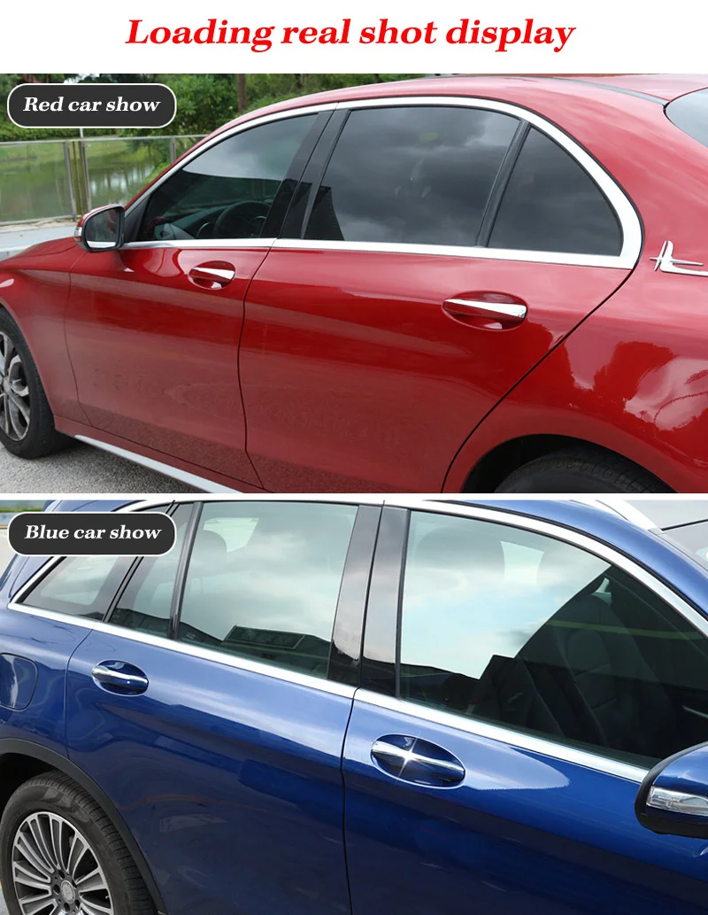 Авто ABS Хромированная внешняя дверная ручка накладка наклейка для Mercedes Benz C Class W205 GLC X253 E Class W213 автомобильные аксессуары LHD