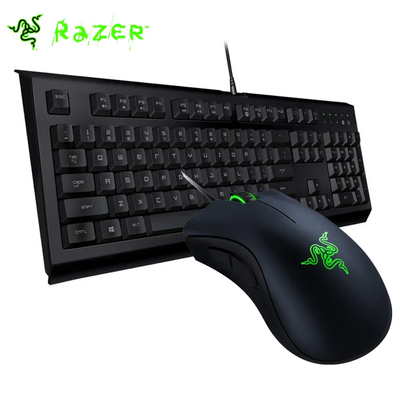 Razer Cynosa мембранная игровая клавиатура и razer Deathadder 2000 dpi компьютерная мышь набор