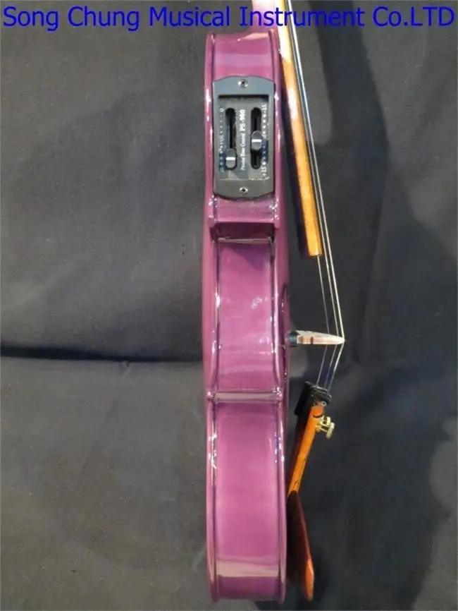 Электрическая и акустическая скрипка фиолетового цвета 4/4 #8288 | Спорт развлечения