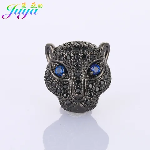 Металлические бусины Juya голубой глаз леопард