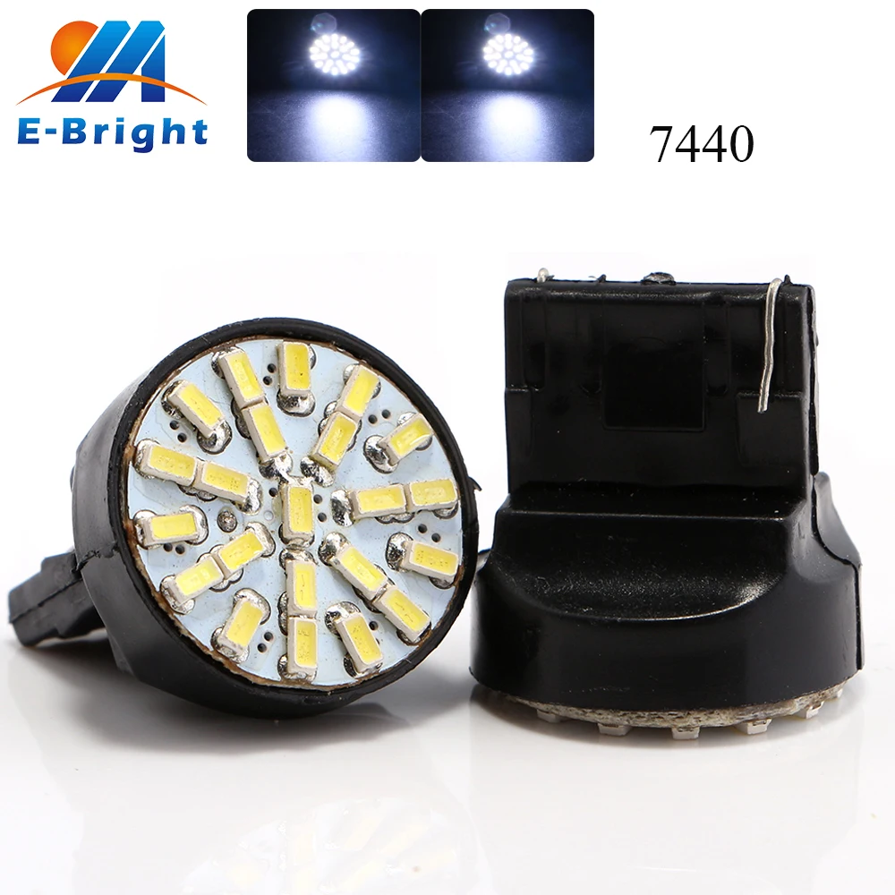 YM E Bright 10 500 шт./лот T20 7440 7441 992 W21W WY21W 3020 22 SMD Led подсветка сигнала поворота резервного