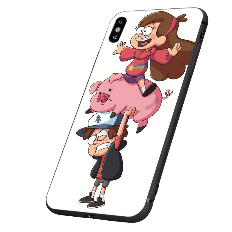 Черный чехол ТПУ для iphone 5, 5s, se, 6, 6s, 7, 8 plus, x, 10, чехол для iphone XR, XS, 11 pro, MAX, чехол, mabel Gravity falks, Comic Con