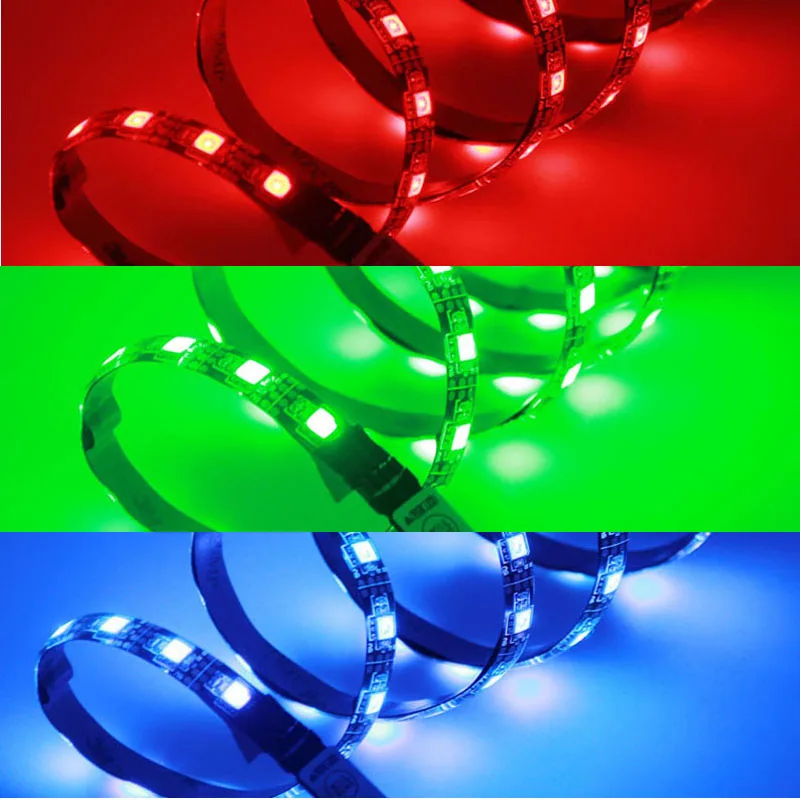 Водонепроницаемая светодиодная лента RGB с питанием от USB 1/2 м IP65 5 в постоянного