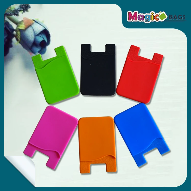 Пользовательский логотип защитный силиконовый смарт кошелек для