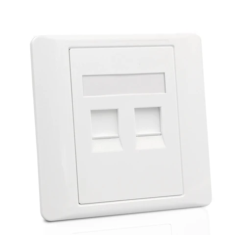 Сетевая панель CAT8 RJ45, 2 порта, 40 Гбит/с, суперскоростная, для подключения к Интернету