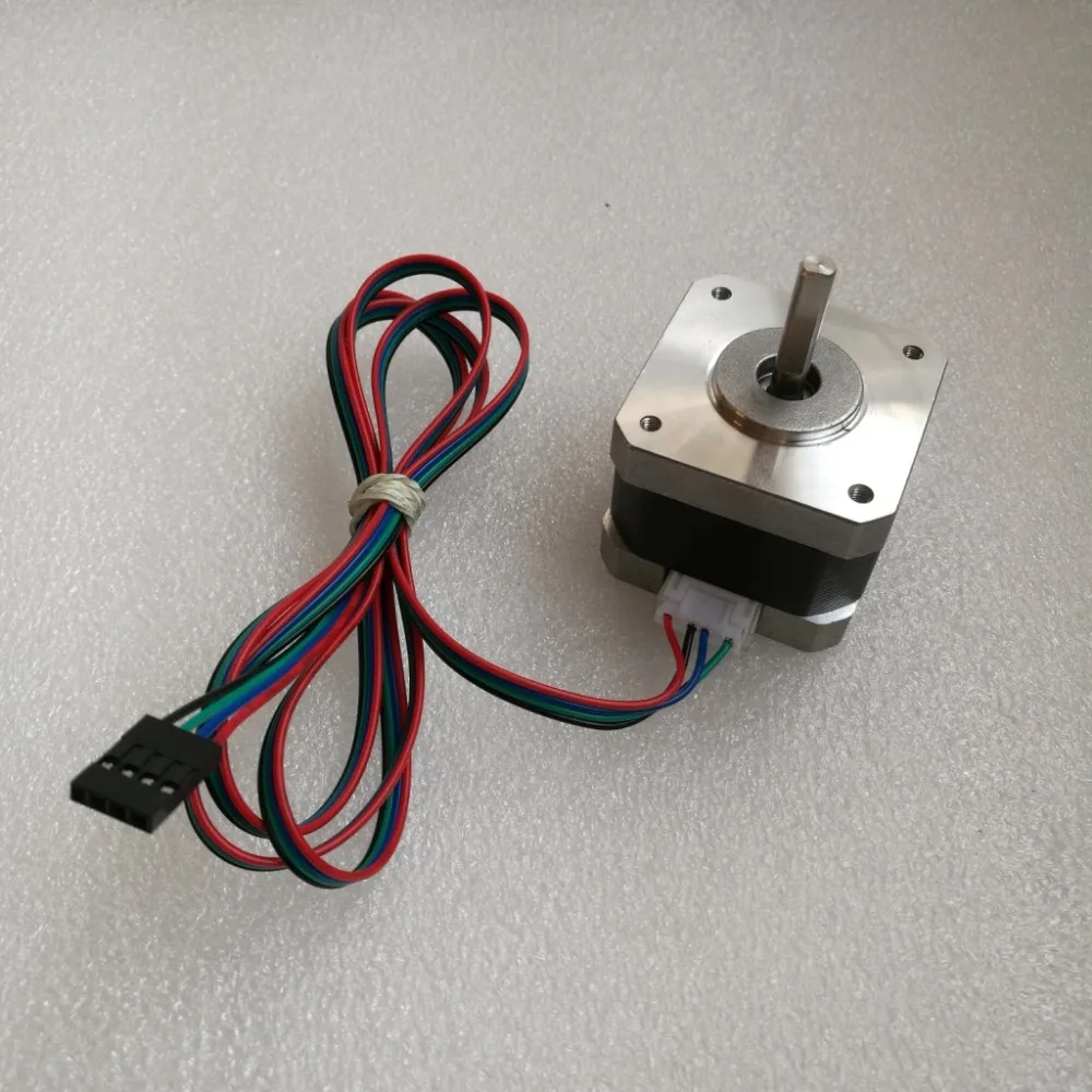 

50 pcs / lot Nema17 17HS3401 4-lead Nema 17 Stepper Motor 42 motor 42BYGH 1.3A CE ROSH ISO CNC Laser Grind Foam Plasma Cut